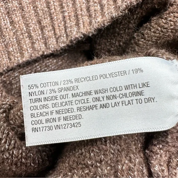 Goodfellow Ribbed Hem Hooded Pullover Sweater Brown Size L - Picture 7 of 7